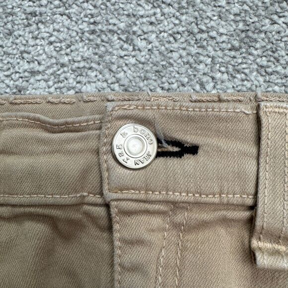 Rag & Bone Skinny Ankle Denim Jeans Womens 26 Tan Brown Mid Rise Stretch Casual - Picture 5 of 16
